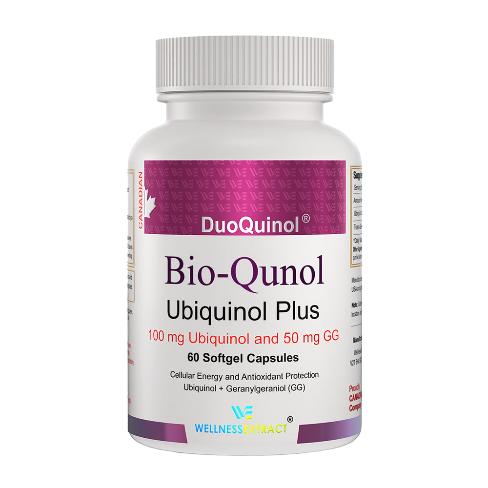 Bio-Qunol | Ubiquinol (CoQ10) Supplement with Geranylgeraniol (GG) | 150 mg 60 Softgels